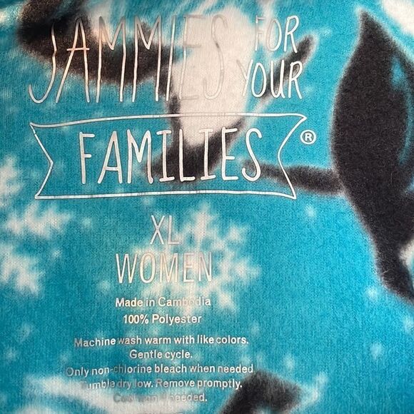 Jammies for Your Families soft penguin print fleece button front pajama top XL - Picture 2 of 7